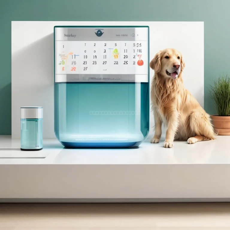 Haustier trinkt aus einem intelligenten Wasserspender